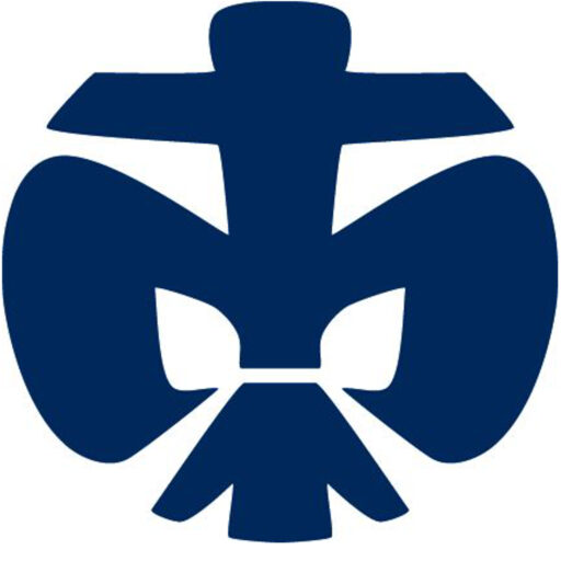 blaue Lilie auf weißem Hintergrund